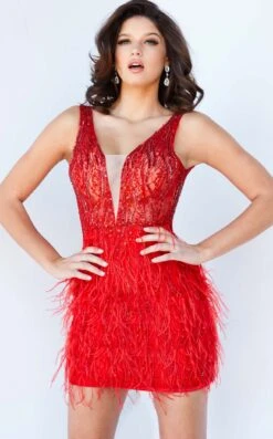 Jovani 04619 Dress -Clothing Shop 04619 RED 2 763254