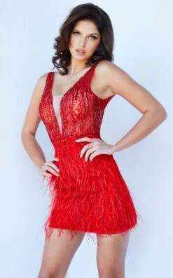 Jovani 04619 Dress -Clothing Shop 04619 RED 4 810331