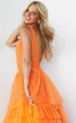Jovani 07264 Dress -Clothing Shop 07264 ORANGE 33 325