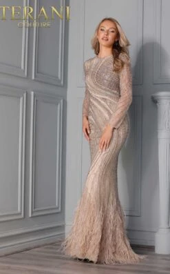Terani 2215GL0107 Dress -Clothing Shop 2215GL0107 FRONT Retouch