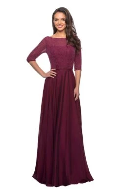 La Femme 25011 Dress -Clothing Shop 25011 Garnet F