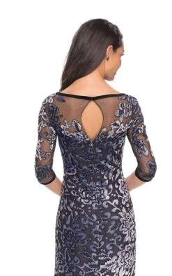 La Femme 25521 Dress 7 La Femme 25521 Dress -Clothing Shop 25521 Gunmetal B