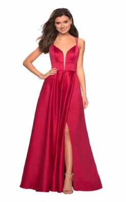 La Femme 26994 Dress -Clothing Shop 26994 DeepRed F