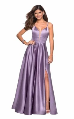 La Femme 26994 Dress -Clothing Shop 26994 LavenderGray F