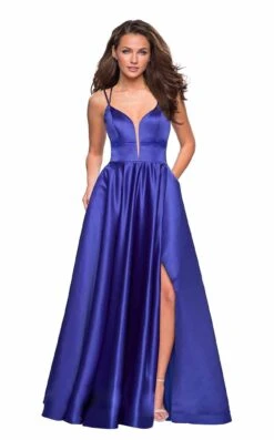 La Femme 26994 Dress -Clothing Shop 26994 SapphireBlue F