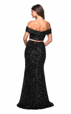 La Femme 27020 Dress -Clothing Shop 27020 Black B