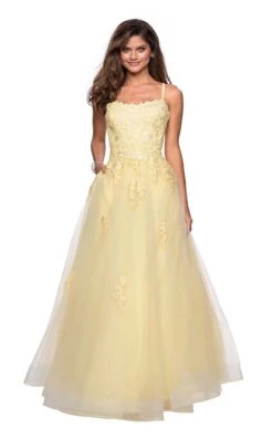 La Femme 27441 Dress -Clothing Shop 27441 PaleYellow F2 1129b16b bf7d 4d7c a41e 3b644ffa862f