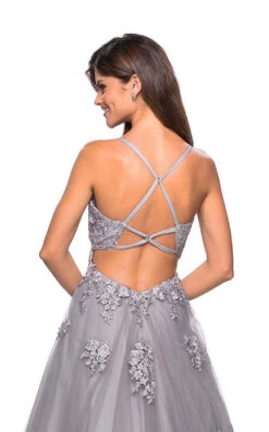 La Femme 27441 Dress -Clothing Shop 27441 Silver B