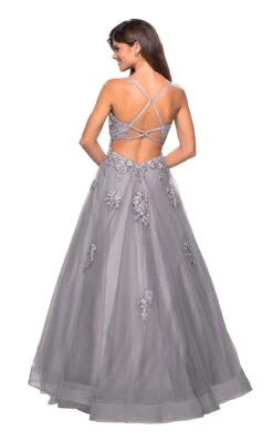 La Femme 27441 Dress -Clothing Shop 27441 Silver B 06fa343d 1e4c 43f9 95a9 977da3bd1e18