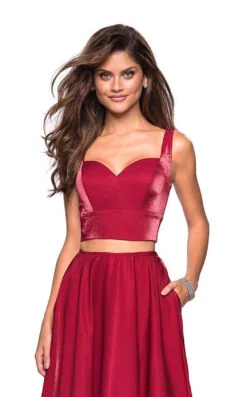 La Femme 27444 Dress 15 La Femme 27444 Dress -Clothing Shop 27444 Garnet F