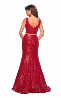 La Femme 27590 Dress -Clothing Shop 27590 Red B