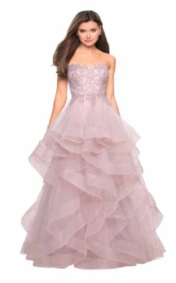 La Femme 27620 Dress 11 La Femme 27620 Dress -Clothing Shop 27620 Mauve F