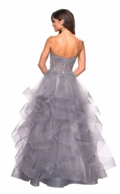 La Femme 27620 Dress 14 La Femme 27620 Dress -Clothing Shop 27620 Silver B