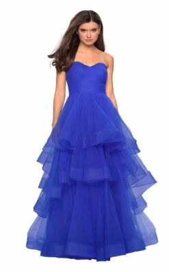 La Femme 27624 Dress -Clothing Shop 27624 RoyalBlue F