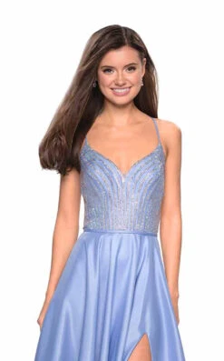 La Femme 27634 Dress -Clothing Shop 27634 CloudBlue F