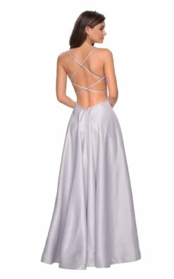 La Femme 27634 Dress -Clothing Shop 27634 Silver B 1