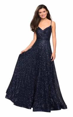 La Femme 27747 Dress 15 La Femme 27747 Dress -Clothing Shop 27747 Navy F