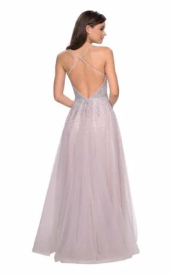 La Femme 27750 Dress 14 La Femme 27750 Dress -Clothing Shop 27750 Mauve B