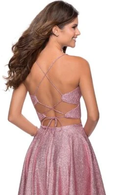 La Femme 28618 Dress -Clothing Shop 28618 Pink B zoom
