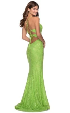 La Femme 28632 Dress 12 La Femme 28632 Dress -Clothing Shop 28632 NeonGreen B2