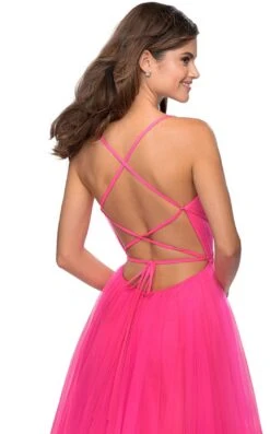 La Femme 28893 Dress -Clothing Shop 28893 NeonPink B zoom