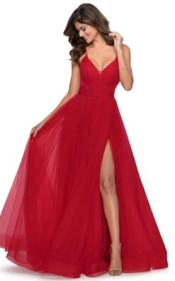 La Femme 28893 Dress -Clothing Shop 28893 Red F