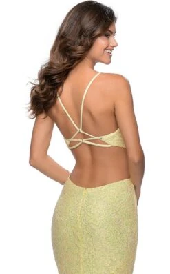 La Femme 28983 Dress -Clothing Shop 28983 PaleYellow B zoom