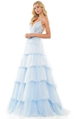 Colors Dress 2911 Dress -Clothing Shop 2911LIGHT BLUE1074