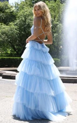 Colors Dress 2911 Dress -Clothing Shop 2911 LIGHT BLUE B 393237