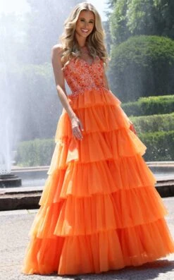 Colors Dress 2911 Dress -Clothing Shop 2911 ORANGE 992897