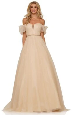 Colors Dress 2912 Dress 5 Colors Dress 2912 Dress -Clothing Shop 2912CHAMPAGNE1449