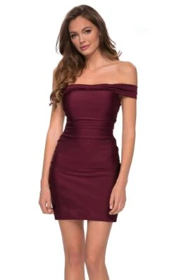 La Femme 29268 Dress -Clothing Shop 29268 DarkBerry F