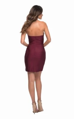 La Femme 30076 Dress -Clothing Shop 30076 DarkBerry B 86