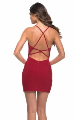 La Femme 30260 Dress -Clothing Shop 30260 Red B 208