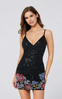 Primavera Couture 3559 Dress 10 Primavera Couture 3559 Dress -Clothing Shop 3559 BLACK MULTI 3