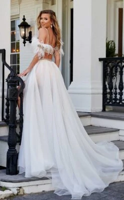 Rachel Allan 50222 Jumpsuit -Clothing Shop 50222 Nude Silver White b