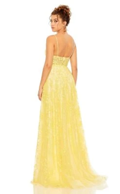 Mac Duggal 50683 Dress 11 Mac Duggal 50683 Dress -Clothing Shop 50683 Yellow BK