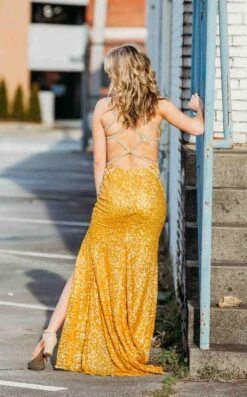 Paul Rekhi 5221 Dress -Clothing Shop 5221YellowBack