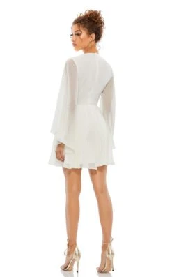 Mac Duggal 55684 Dress 4 Mac Duggal 55684 Dress -Clothing Shop 55684 White BK