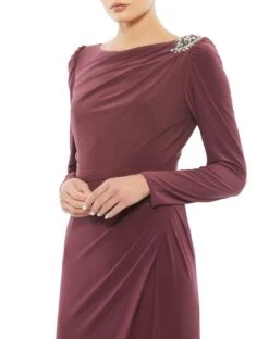 Mac Duggal 55695 Dress -Clothing Shop 55695 Mauve CL