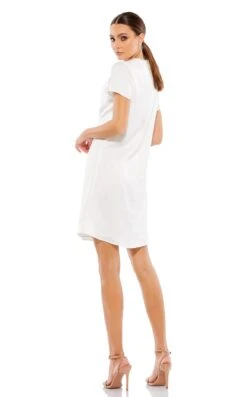 Mac Duggal 55698 Dress -Clothing Shop 55698 White BK