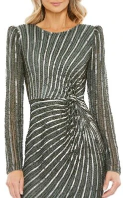 Mac Duggal 5641 Dress -Clothing Shop 5641 SlateGrey CL