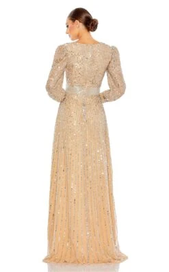 Mac Duggal 5720 Dress -Clothing Shop 5720 VanillaSilver BK