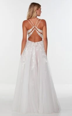 Alyce 61077 Dress -Clothing Shop 61077 DIAMONDWHITE CASHMEREROSE 2