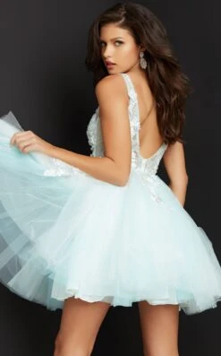 Jovani 63987 -Clothing Shop 63987 OFF WHITE LIGHT BLUE 13