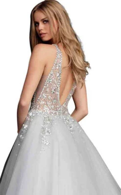 Jovani 65379 Dress -Clothing Shop 65379 grey 2