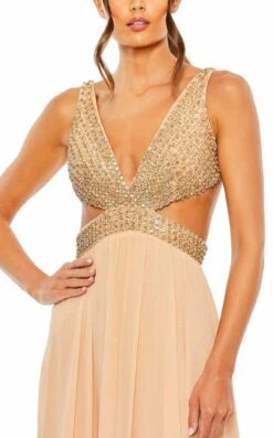 Mac Duggal 68465 Dress 4 Mac Duggal 68465 Dress -Clothing Shop 68465 Gold CL