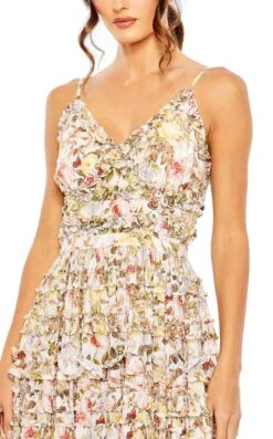 Mac Duggal 8026 Dress 4 Mac Duggal 8026 Dress -Clothing Shop 8026 IvoryMulti CL