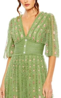 Mac Duggal 8028 Dress -Clothing Shop 8028 MossGreen CL