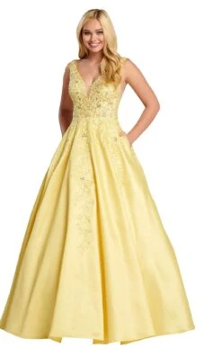 Ellie Wilde EW120115 -Clothing Shop EW120115 light yellow f